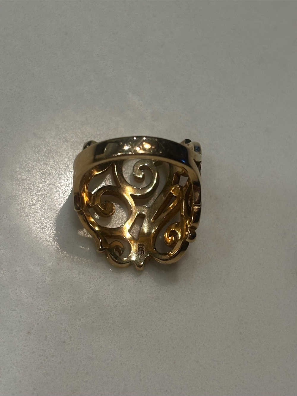 James Avery 14K Gold Open Sorrento Ring - Picture 8 of 13